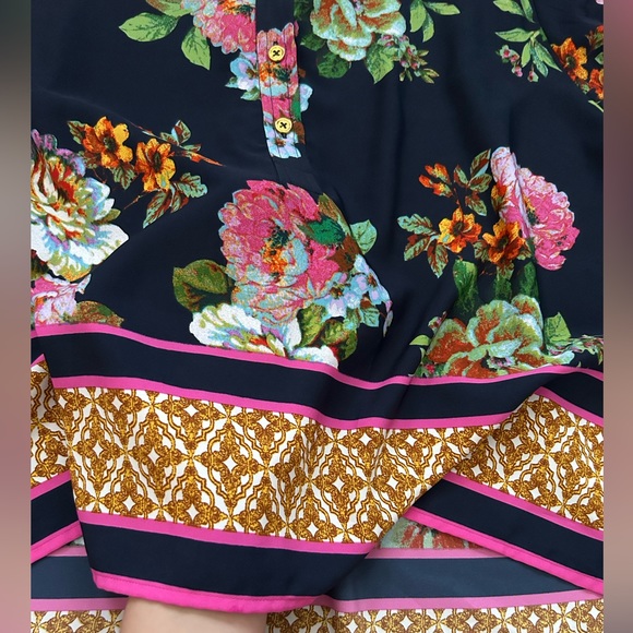 Ellen Tracy Floral Tunic - Picture 8 of 15